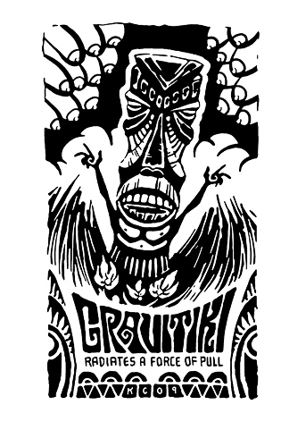 Radiates a force of Pull. Gravitiki