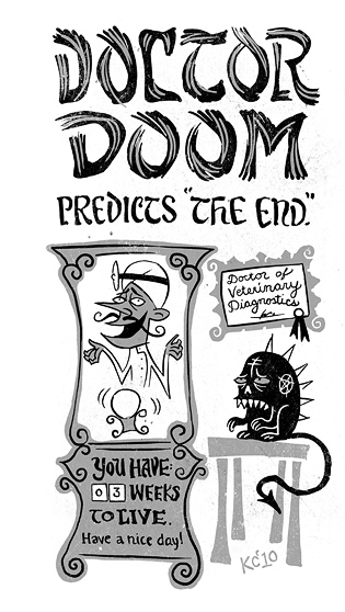 Predicts "The End". Doctor Doom